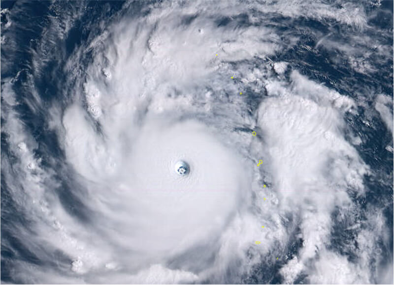 【図-2】2018年台風24号の衛星画像